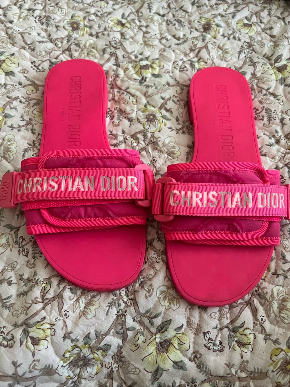 Dior Pink Dio(r)evolution Slide Sandals